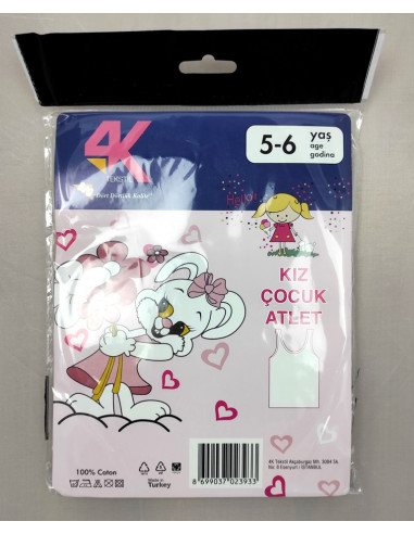 Atlet majica za devojčice - kutija