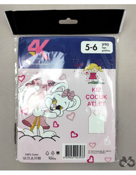 Atlet majica za devojčice - kutija