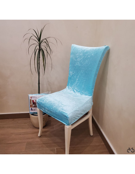 Plišane navlake za stolice plave