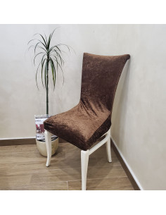 Plišane navlake za stolice braon