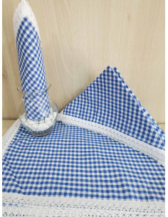 Stolnjak + 12 salveta - plavi