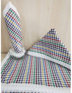 Stolnjak + 12 salveta - šareni