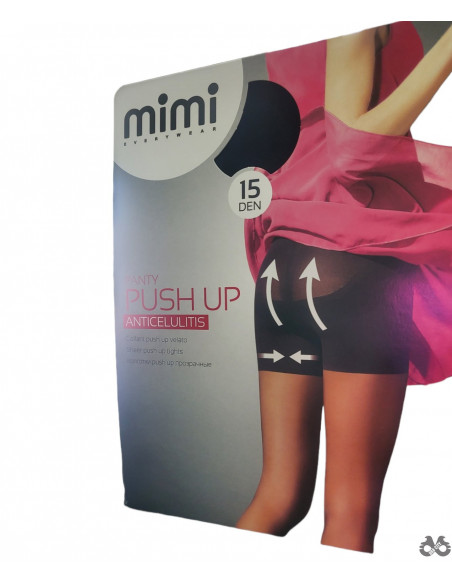 Italijanske ženske svilene hulahopke PUSH UP 15 DEN
