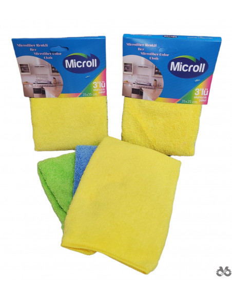 Mikrofiber krpe 1/3 35 x 35 jednobojne