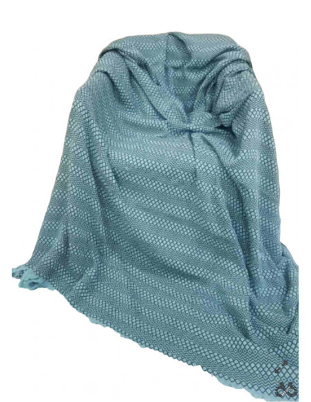 Prekrivač 200 x 230 tirkizno maslinasti