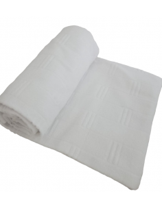 Frotirni prekrivač beli 150 x 200