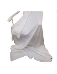 Krzneno ćebe prekrivač 160 x 200 beli