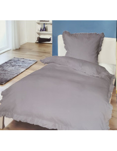 Singl posteljina 135 x 200  siva