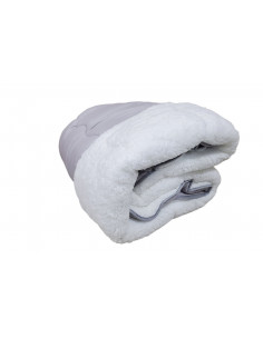 Krzneni jorgan 140 x 200 sivi 2