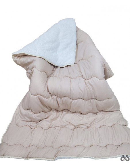 Krzneni jorgan 200 x 200 krem