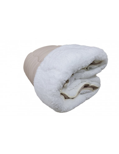 Krzneni jorgan 200 x 200 krem