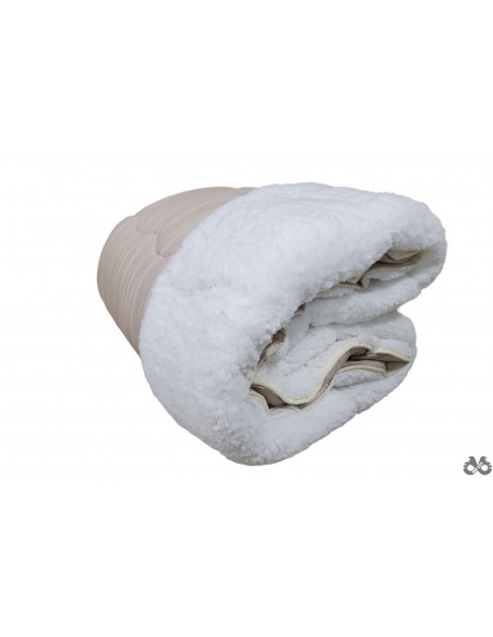 Krzneni jorgan 200 x 200 krem