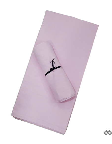 Pamučni čaršaf bez lastiša 160 x 240 roze