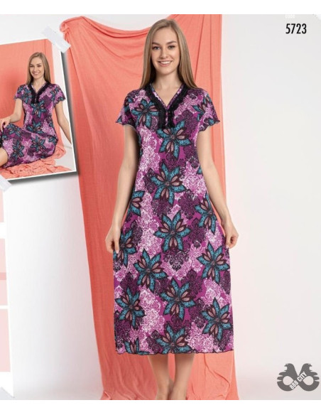 Ženska spavaćica kratak rukav 5723