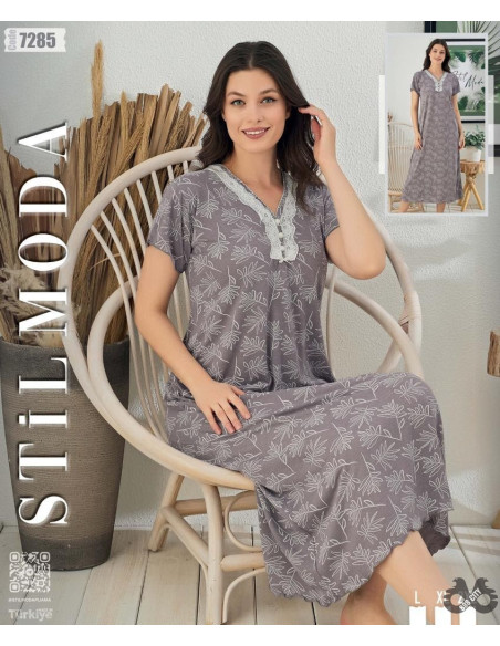 Ženska spavaćica kratak rukav 7285