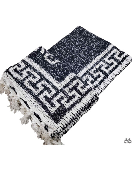 Fleker sa dva lica Meandros 70 x 200 crni