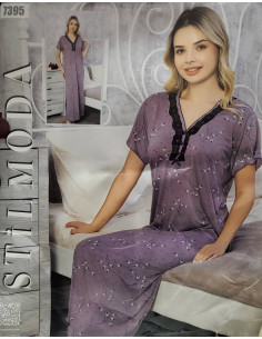 Ženska spavaćica kratak rukav 7395