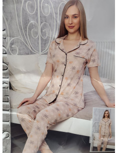 Ženska pidžama kratak rukav 1527