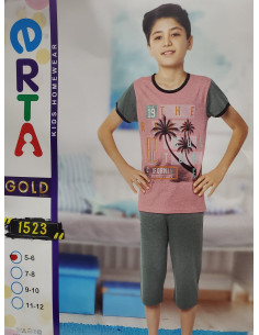 Dečija muška pidžama 3/4  1523