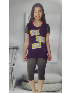 Dečija ženska pidžama 3/4  1524