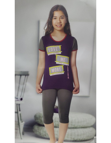 Dečija ženska pidžama 3/4  1524