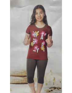 Dečija ženska pidžama 3/4  1542