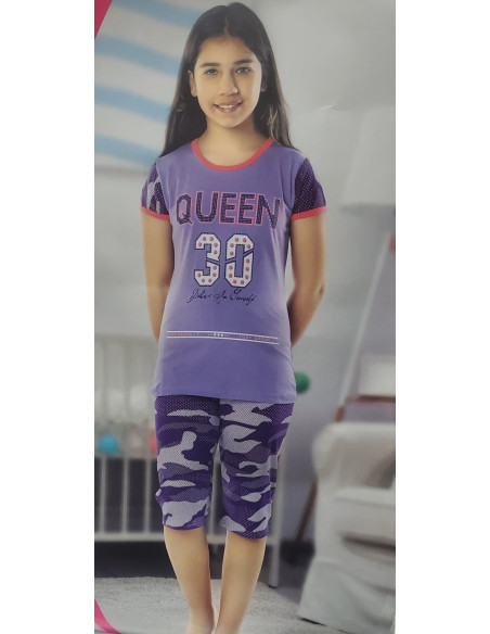 Dečija ženska pidžama 3/4  1506