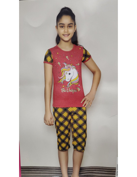 Dečija ženska pidžama 3/4  1626