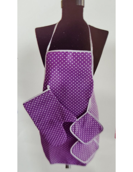 Kuhinjska kecelja + rukavica + 2 podmetača