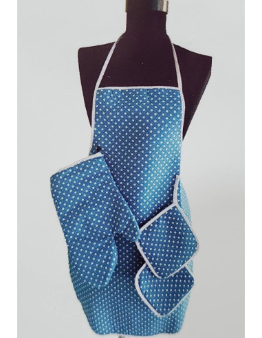 Kuhinjska kecelja + rukavica + 2 podmetača