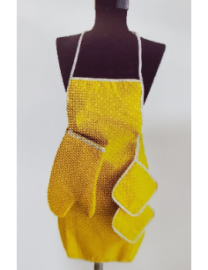 Kuhinjska kecelja + rukavica + 2 podmetača