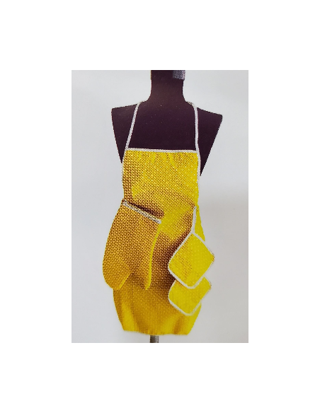 Kuhinjska kecelja + rukavica + 2 podmetača