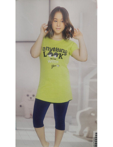 Dečija ženska pidžama 3/4  4250