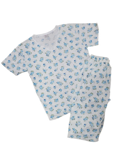 Ženska pidžama 3/4 za krupnije