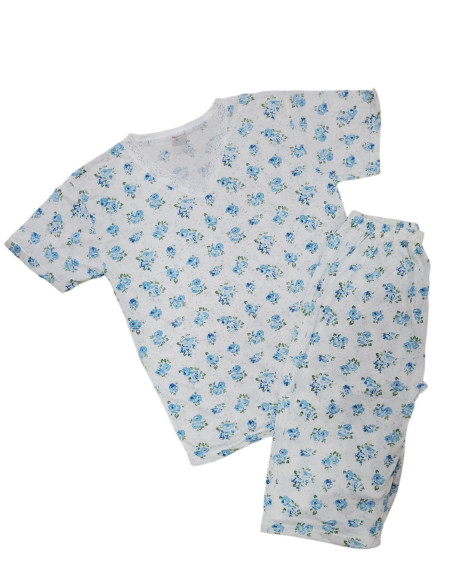 Ženska pidžama 3/4 za krupnije