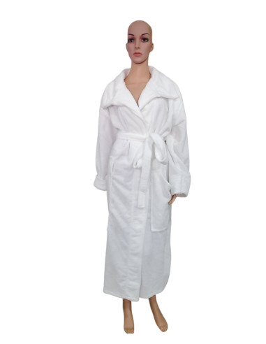 Bade mantil muški i ženski beli