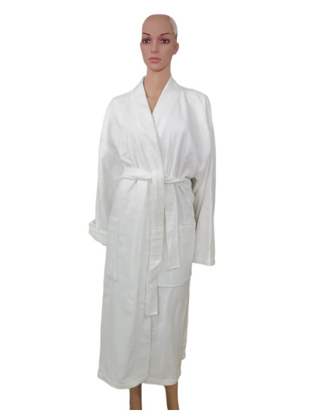 Bade mantil muški i ženski beli