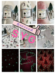 Novogodisnje ćebe koje svetli u mraku 155 x 200