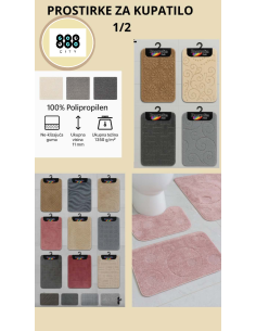 PROSTIRKE ZA KUPATILO 1/2 novo