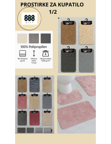 PROSTIRKA ZA KUPATILO 1/2 BANYOLIN