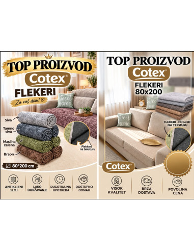 COTEX FLEKER 80X200 SOFT TURK