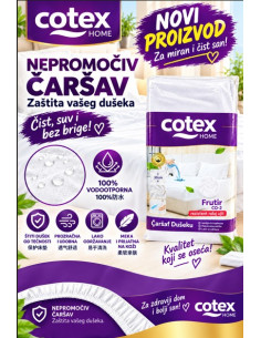 COTEX NEPROMOČIVA ZAŠTITA ZA KREVET 140*200