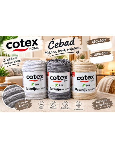 COTEX ĆEBE BAMBUS 150X200
